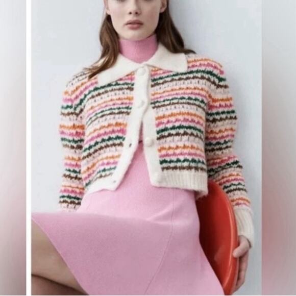 Zara Knit Striped Size S Small Multicoloured Ref: 3859/004 - Picture 3 of 8